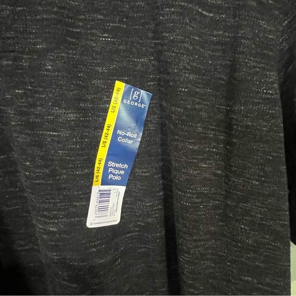 6/$25 George Black Polo Shirt - Picture 3 of 5